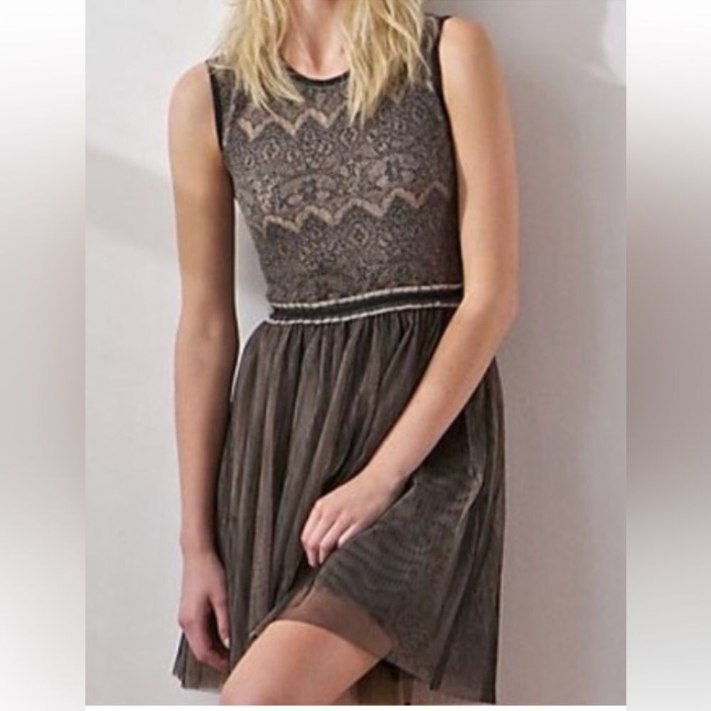 Weston Wear‎ Julienne W Anthropologie Dulcie Tulle Pointelle Sleeveless Dress M